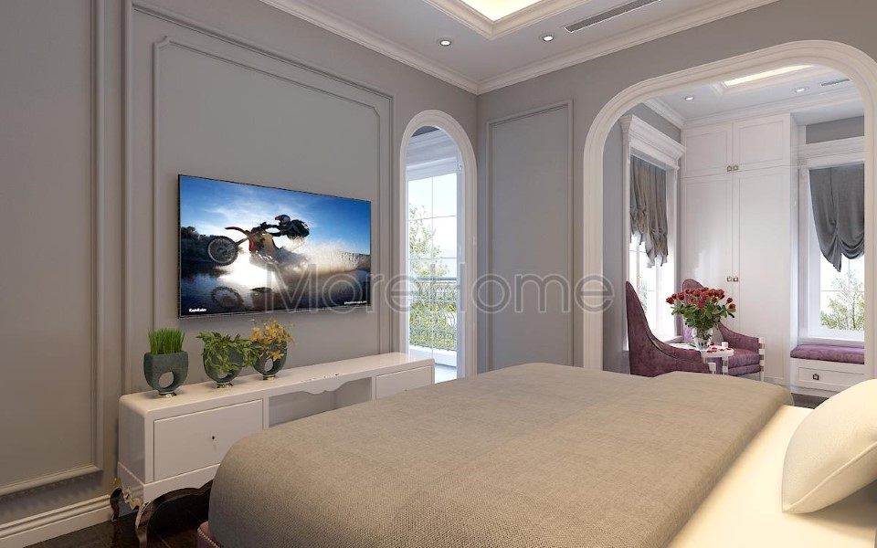 Thiết kế nội thất phòng ngủ biệt thự EuroLand